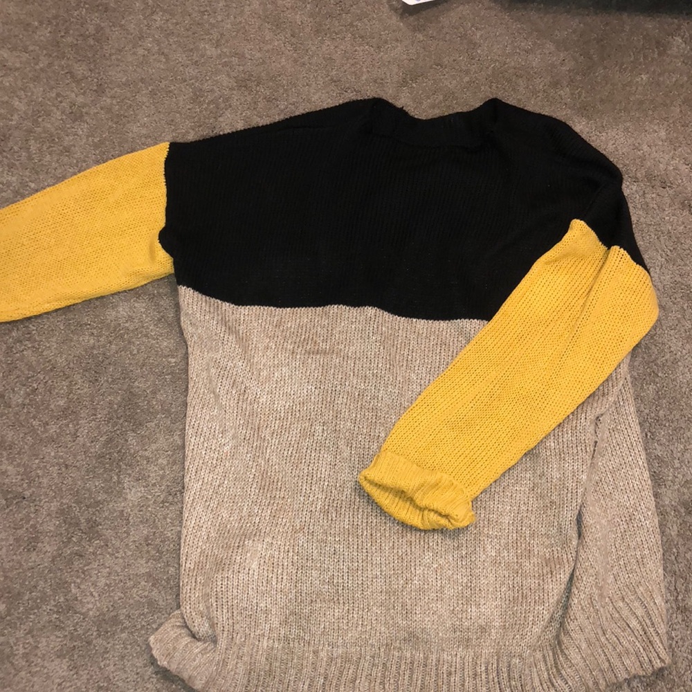 Color block sweater